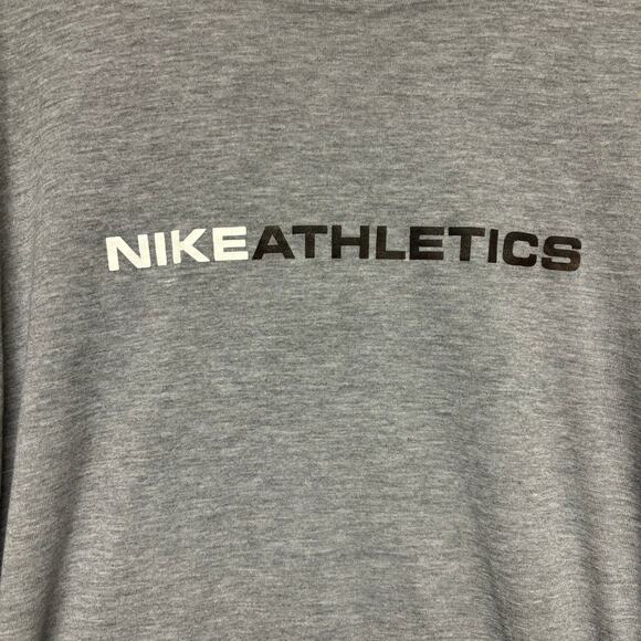 Nike Athletics Long Sleeve Shirt 3X Mesh Lined Double Layer Center Block Letters - Picture 3 of 10